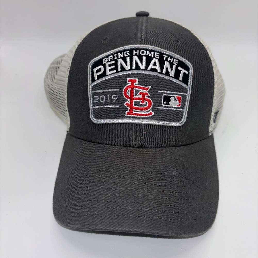 47 Brand St Louis Cardinals 2019 Postseason Trucker Hat Gray Snapback MLB Cap